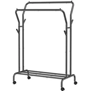 Höffner Kleiderständer  Pataye ¦ schwarz ¦ Kunststoff,Metall ¦ Maße (cm): B: 103,5 H:
