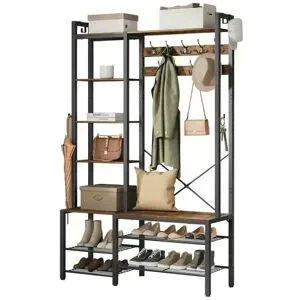 Höffner Kompaktgarderobe  Dacey ¦ braun ¦ Maße (cm): B: 120 H: 190