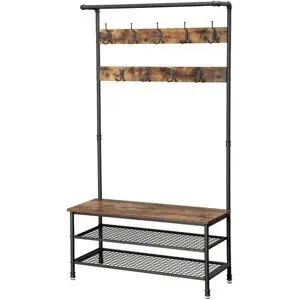 Höffner Kompaktgarderobe  Dalson ¦ braun ¦ Maße (cm): B: 100 H: 182