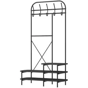 Höffner Kompaktgarderobe   ¦ holzfarben ¦ Maße (cm): B: 100 H: 165