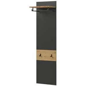 Höffner Garderobenpaneel   ¦ grau ¦ Holzwerkstoff ¦ Maße (cm): B: 45 H: 165