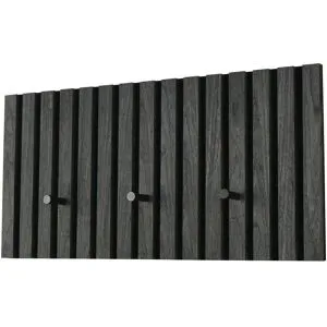 Höffner Garderobenpaneel  Calumo ¦ grau ¦ Holzwerkstoff,Filz ¦ Maße (cm): B: 60 H: 30 T: