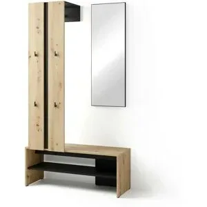by Living Kompaktgarderobe   ¦ braun ¦ Maße (cm): B: 100 H: 186