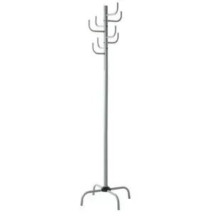 Höffner Garderobenständer   ¦ grau ¦ Metall ¦ Maße (cm): B: 37 H: 180