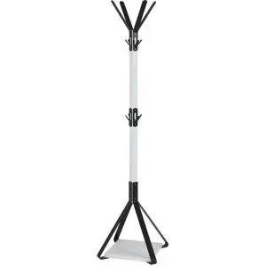 Höffner Garderobenständer   ¦ weiß ¦ Metall,Holzwerkstoff ¦ Maße (cm): B: 41 H: 178