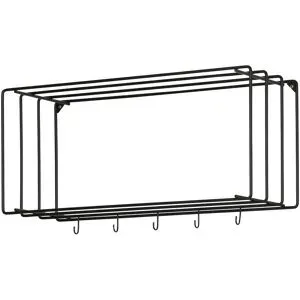 Höffner Hängegarderobe  Navazzo ¦ schwarz ¦ Metall ¦ Maße (cm): B: 73 H: 38 T: 26.0