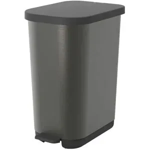 Rotho Treteimer  Ribo ¦ grau ¦ Kunststoff ¦ Maße (cm): B: 40 H: 28,5 T: 51.3