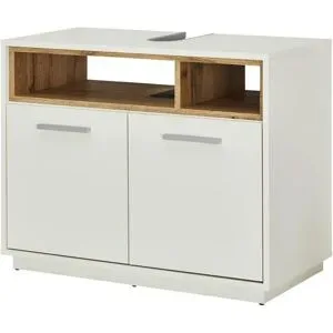 Höffner Waschbeckenunterschrank  Maxsee ¦ weiß ¦ Maße (cm): B: 80 H: 64 T: 40.0
