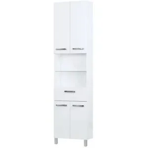 calmo2go Bad-Hochschrank  Wanda ¦ weiß ¦ Maße (cm): B: 50 H: 195,5 T: 20.0