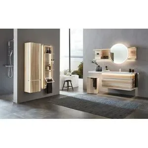 Höffner Hochschrank  Fresh ¦ holzfarben ¦ Maße (cm): B: 38,4 H: 153,6 T: 33.1