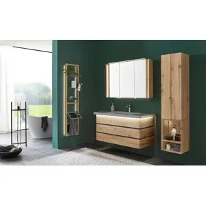 Höffner Hochschrank  Fresh ¦ holzfarben ¦ Maße (cm): B: 38,4 H: 172,8 T: 33.1