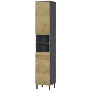 Höffner Hochschrank  Seddiner See ¦ holzfarben ¦ Maße (cm): B: 34 H: 190 T: 34.0