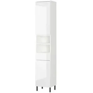 Höffner Hochschrank  Seddiner See ¦ weiß ¦ Maße (cm): B: 34 H: 190 T: 34.0