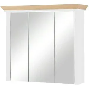 Höffner Spiegelschrank  Varese ¦ weiß ¦ Maße (cm): B: 83 H: 75 T: 25.0