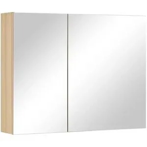 Wohnwert Spiegelschrank  Capri ¦ holzfarben ¦ Maße (cm): B: 90 H: 70 T: 18.0