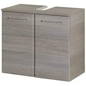 smart Waschbeckenunterschrank  Onda ¦ grau ¦ Maße (cm): B: 60 H: 53 T: 33.0