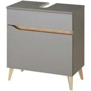 calmo2go Waschbeckenunterschrank  Averner See ¦ grau ¦ Maße (cm): B: 60 H: 53 T: