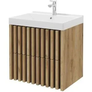 Höffner Waschtischkombination  Linstower See ¦ holzfarben ¦ Maße (cm): B: 61 H: 62 T: