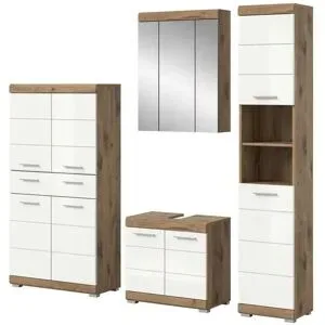 Höffner Badkombination  Waldsee ¦ holzfarben ¦ Maße (cm): B: 204 H: 191