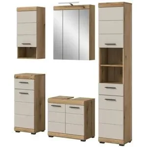 Höffner Badkombination  Schloonsee ¦ holzfarben ¦ Maße (cm): B: 164 H: 191