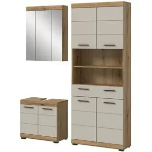 Höffner Badkombination  Schloonsee ¦ holzfarben ¦ Maße (cm): B: 149 H: 191