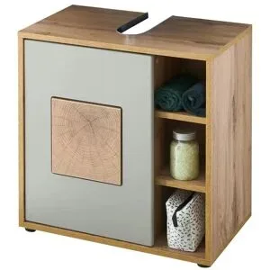 Höffner Waschbeckenunterschrank  Gremminer See ¦ holzfarben ¦ Maße (cm): B: 60 H: 60 T: