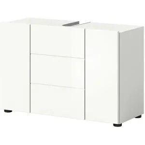 Höffner Waschbeckenunterschrank  Vechtesee ¦ weiß ¦ Maße (cm): B: 82 H: 56