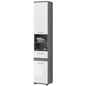 Höffner Hochschrank  Blankensee ¦ weiß ¦ Maße (cm): B: 35 H: 191