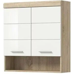 Höffner Hängeschrank SCHLOONSEE  Breite 74cm  2 Türen  1 offenes Fächer  MDF-Front  in