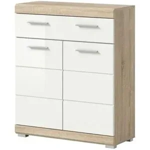 Höffner Unterschrank SCHLOONSEE  Breite 74cm  2 Tür  1 Schubkasten  2 Fächer  MDF-Front
