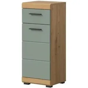 Höffner Unterschrank SCHLOONSEE  Breite 37cm  1 Tür  1 Schubkasten  2 Fächer  MDF-Front