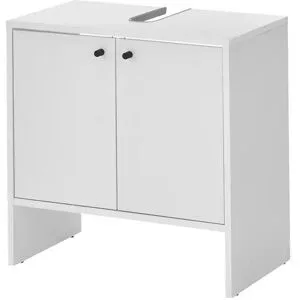 Höffner Waschbeckenunterschrank  Kaarster See ¦ weiß ¦ Maße (cm): B: 60 H: 60 T: 35.0