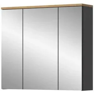 Höffner Spiegelschrank Canower See   ¦ grau ¦ Maße (cm): B: 80 H: 73
