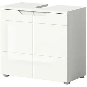 Höffner Waschbeckenunterschrank  Sorpsee ¦ weiß ¦ Maße (cm): B: 63 H: 59