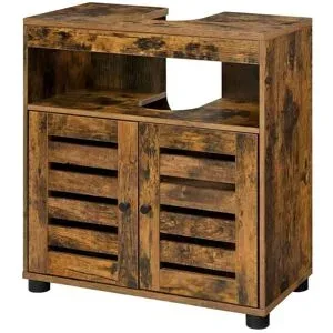 Höffner Waschbeckenunterschrank   ¦ braun ¦ Maße (cm): B: 60 H: 63
