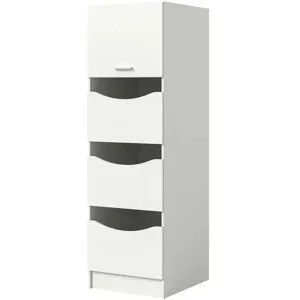 Höffner Wäscheschrank  Frillensee ¦ weiß ¦ Maße (cm): B: 60 H: 195