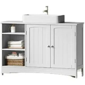 Höffner Waschbeckenunterschrank   ¦ weiß ¦ Maße (cm): B: 90 H: 60