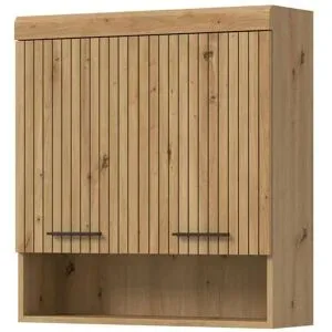 Höffner Hängeschrank 2er   ¦ holzfarben ¦ Maße (cm): B: 74 H: 79