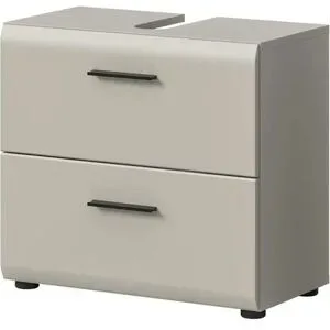 Höffner Waschbeckenunterschrank   ¦ beige ¦ Maße (cm): B: 60 H: 55