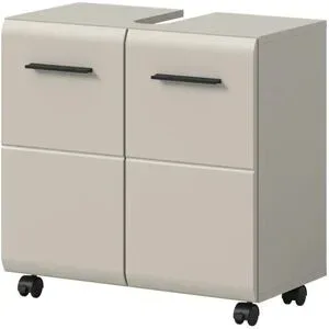 Höffner Waschbeckenunterschrank   ¦ beige ¦ Maße (cm): B: 60 H: 58