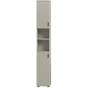 Höffner Hochschrank   ¦ beige ¦ Maße (cm): B: 30 H: 192