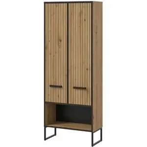 Höffner Hochschrank   ¦ holzfarben ¦ Maße (cm): B: 59 H: 159