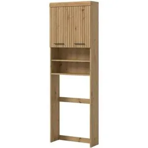 Höffner Waschmaschienenüberbau   ¦ holzfarben ¦ Maße (cm): B: 63 H: 191