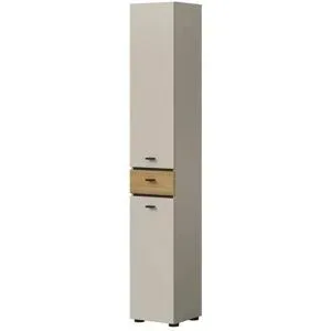 Höffner Hochschrank   ¦ beige ¦ Maße (cm): B: 32 H: 191