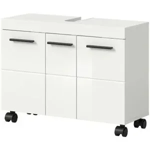Höffner Waschbeckenunterschrank   ¦ weiß ¦ Maße (cm): B: 80 H: 58