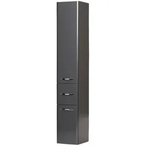 calmo2go Bad-Hochschrank  Valetto ¦ grau ¦ Maße (cm): B: 30 H: 185,5 T: 33.0
