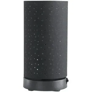 Höffner Akku LED-Tischleuchte schwarz   ¦ silber ¦ Maße (cm): H: 24,5  Ø: 12.5