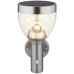 Globo Lighting Solarleuchte   ¦ grau ¦ Maße (cm): B: 15 H: 28