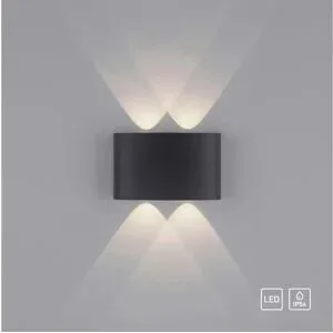 Paul Neuhaus Wandleuchte   ¦ grau ¦ Maße (cm): B: 4 H: 8 T: 13.0