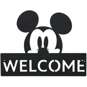 Disney LED Mickey Türschild   ¦ schwarz ¦ Metall ¦ Maße (cm): B: 30 H: 25 T: 1.0